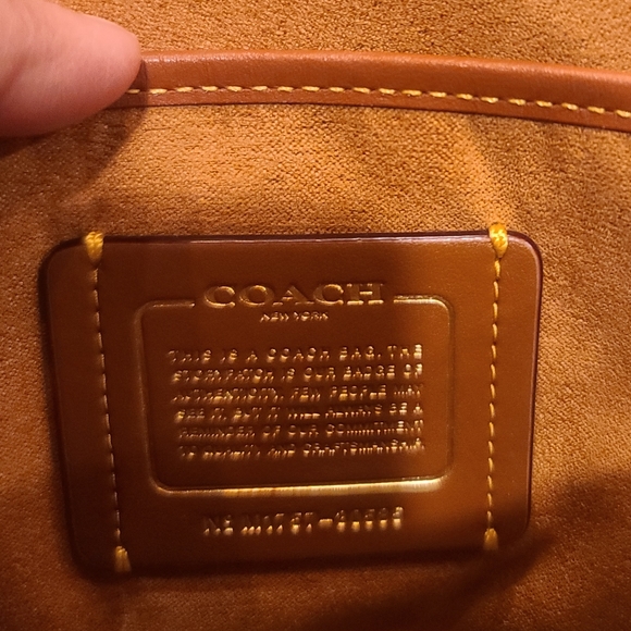 Coach Parker Tea Rose 30585 chain shoulder bag pink signature canvas colorblock - Picture 10 of 15